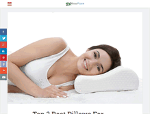 Tablet Screenshot of my-pillow-place.com